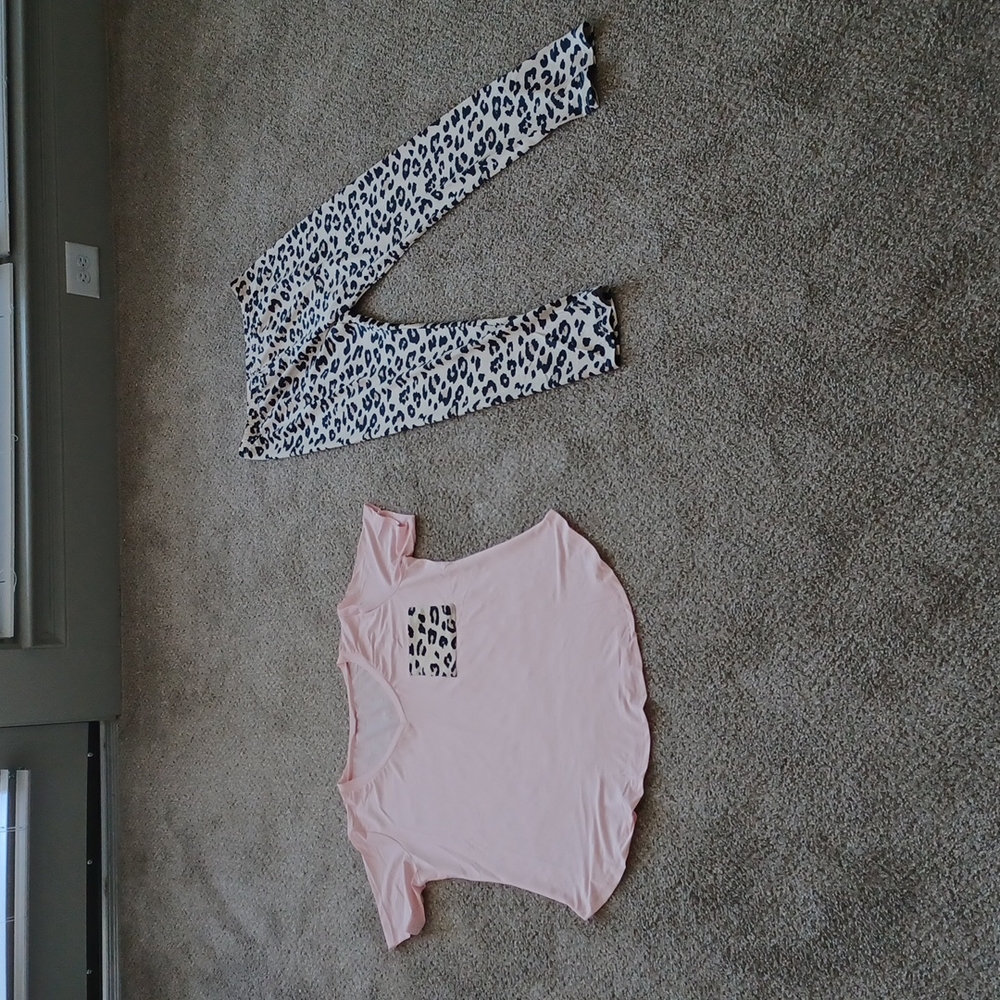 Leopard Printed Two Piece Set